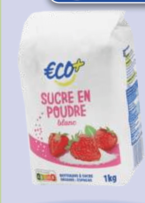 Beli sladkor 1 kg - Akcija v trgovini E.Leclerc
