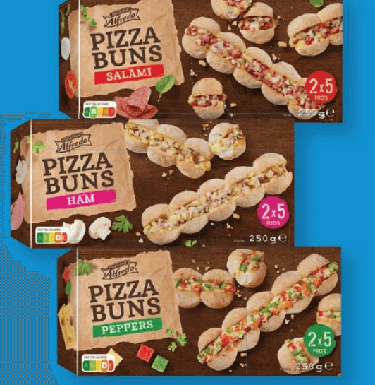 Trattoria Alfredo Pizza Buns 250 g - Akcija v trgovini Lidl
