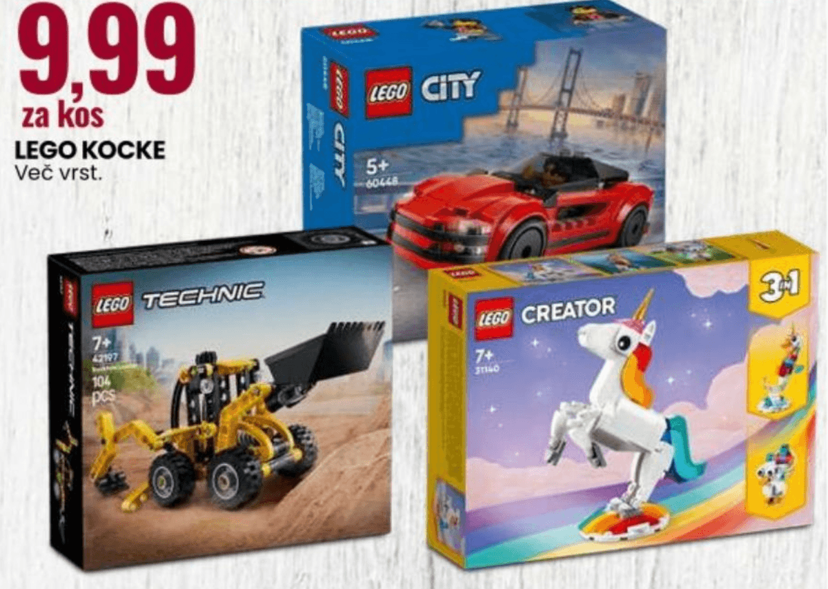 LEGO kocke - Akcija v trgovini Eurospin