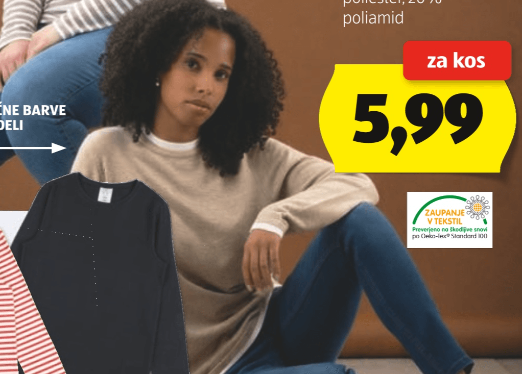 Ženski pulover 2V1 - Akcija v trgovini Hofer