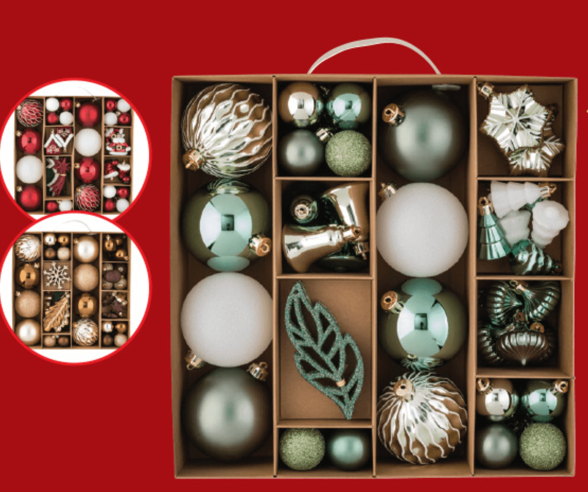 LIVARNO home Okraski za božično drevo 51-delni komplet - Akcija v trgovini Lidl