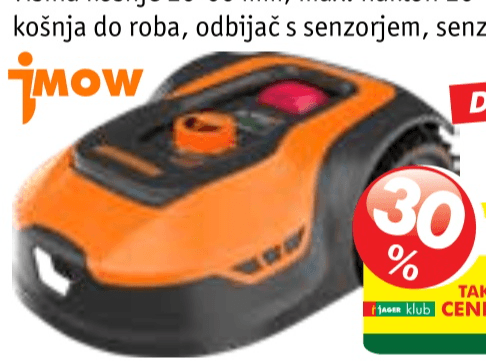 Robotska kosilnica Jmow RMA501M20V - Akcija v trgovini Jager