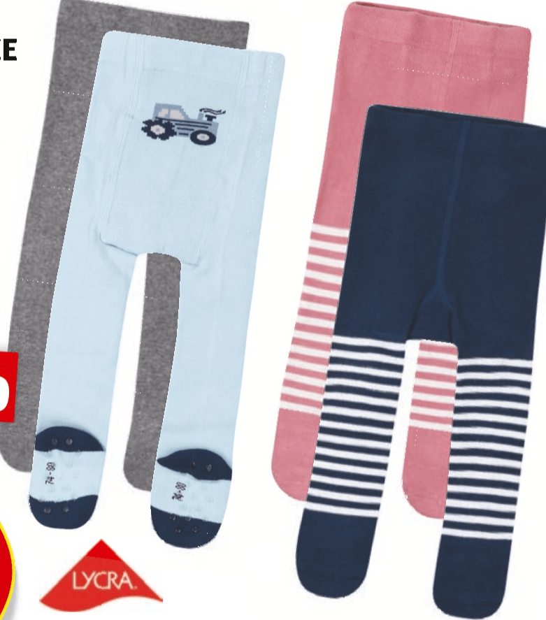 Lily & Dan Hlačne nogavice za dojenčke 3 kosi - Akcija v trgovini Hofer