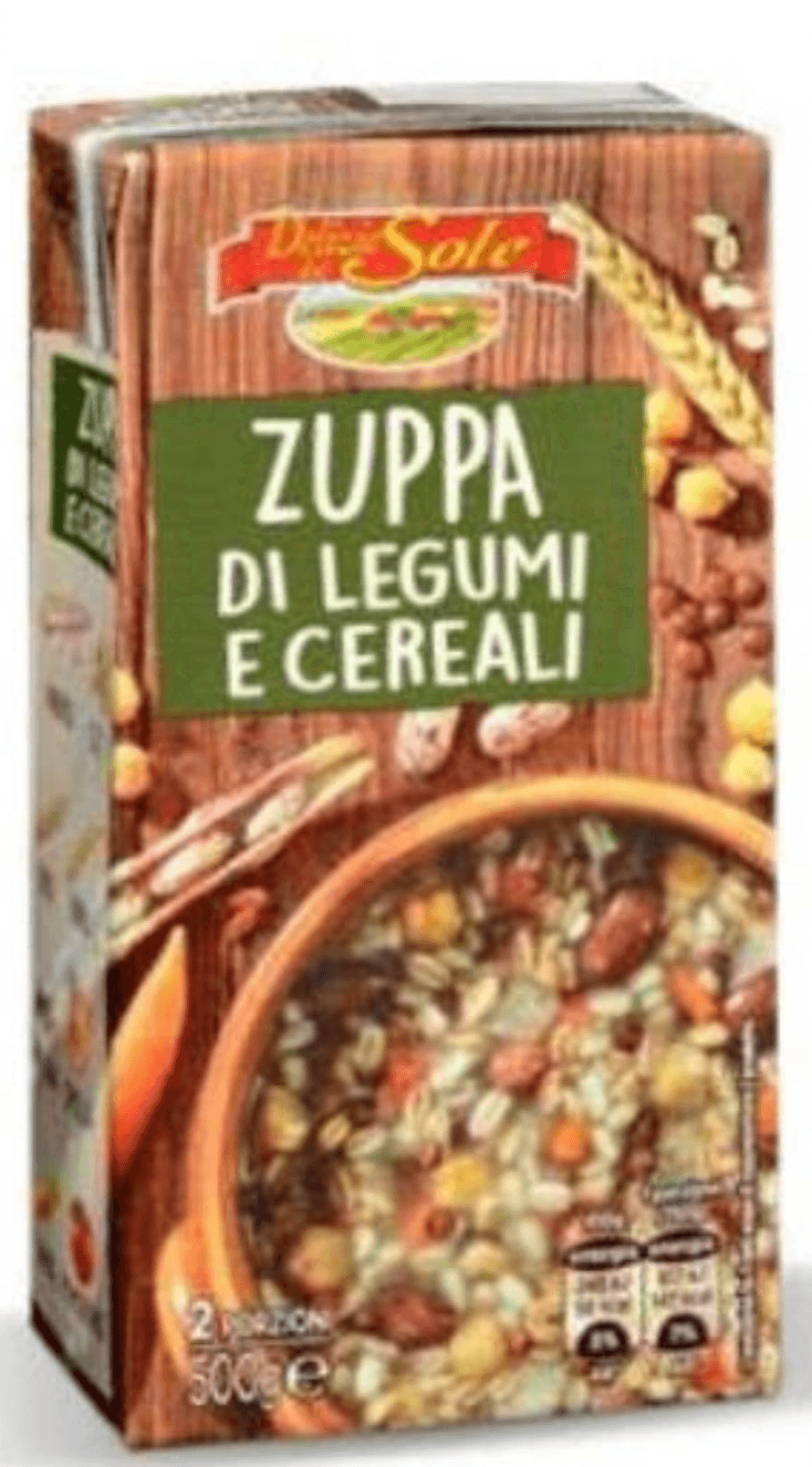 Bučna kremna juha / Mineštra s stročnicami in žitaricami Delizie Sole 500 g - Akcija v trgovini Eurospin
