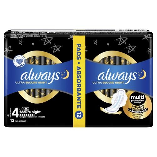 Higienski vložki Always 12/1, 14/1, 16/1, 20/1 ali 10/1, 12/1 - Akcija v trgovini Spar