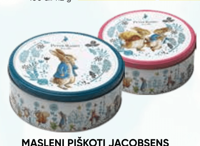 Masleni piškoti Jacobsens 150 g - Akcija v trgovini Tuš