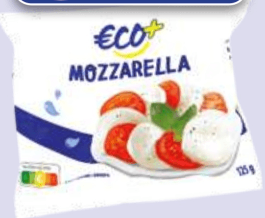 Sir Mozzarella 125 g Eco - Akcija v trgovini E.Leclerc