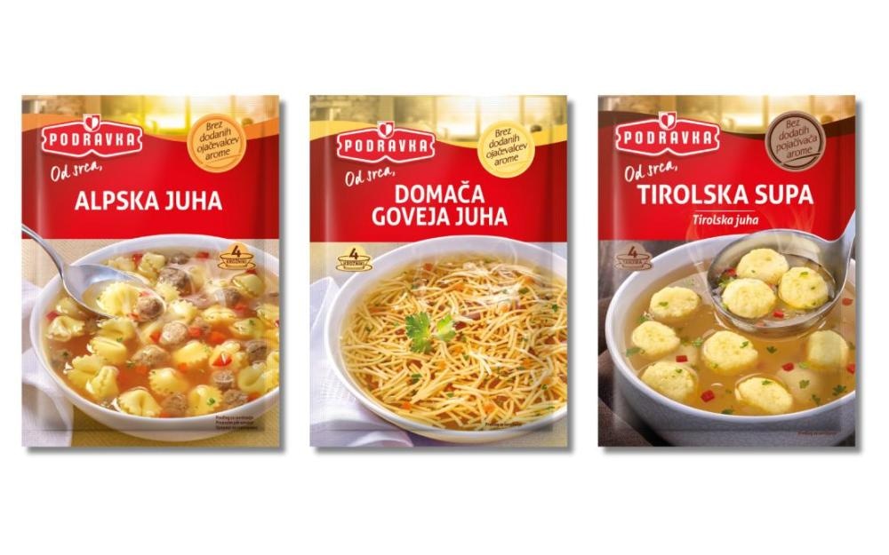 Izbrane kremne juhe Podravka - Akcija v trgovini Mercator