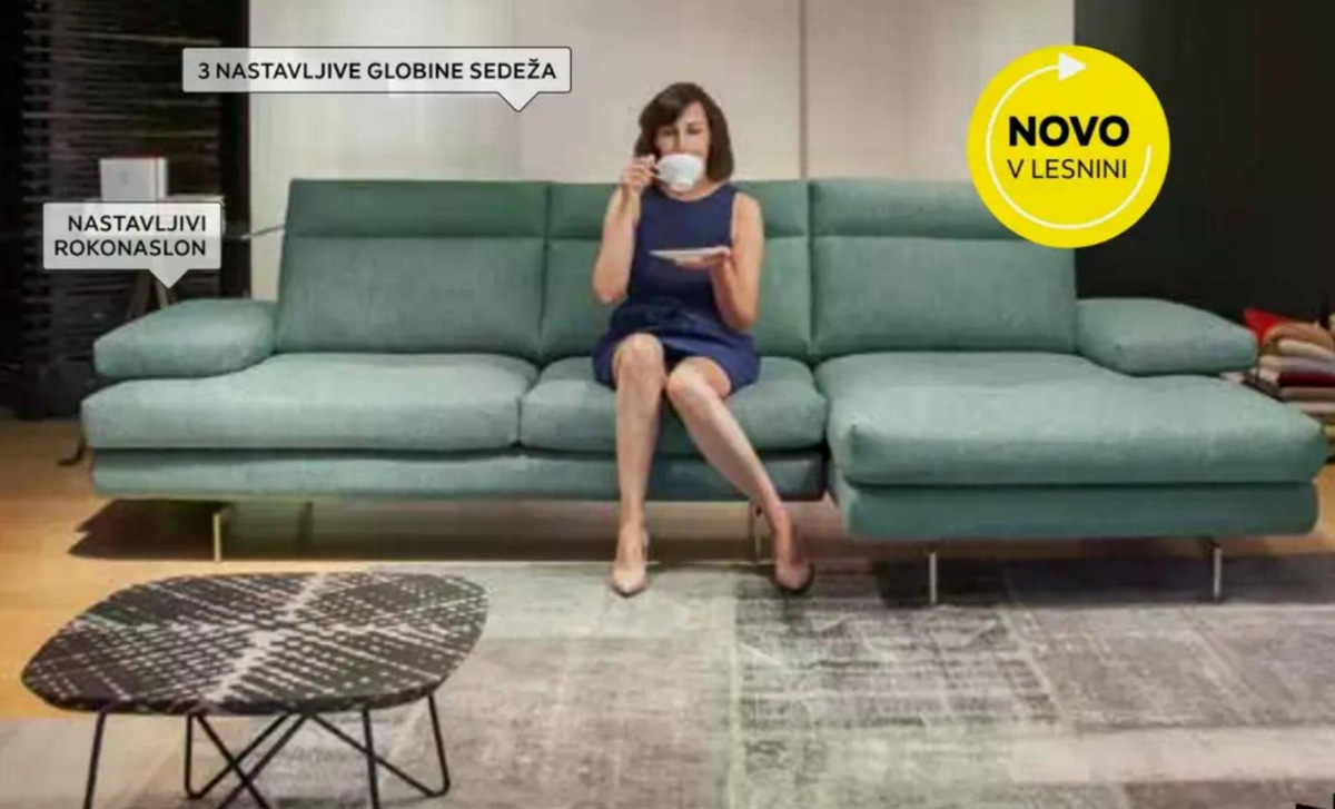 Sedežna garnitura CALIA ITALIA - Akcija v trgovini Lesnina