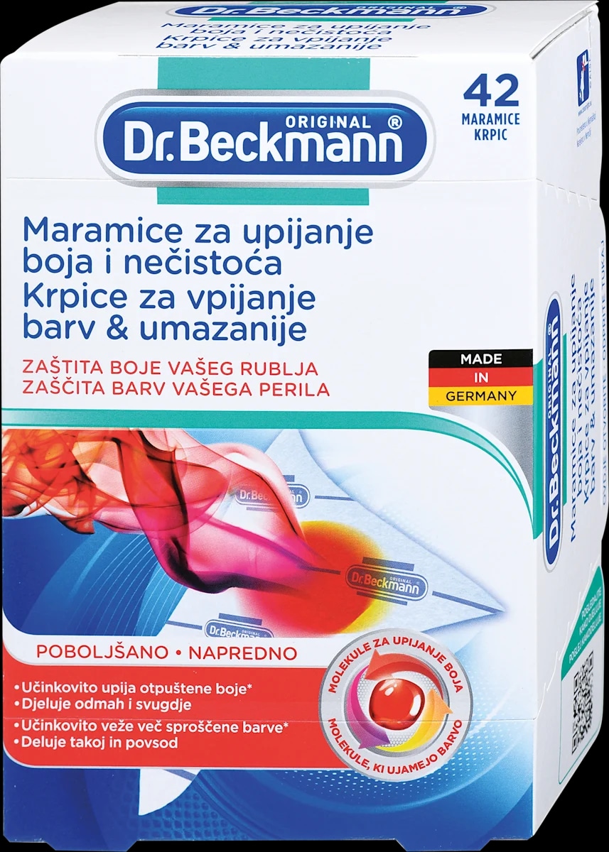 Lovilec barv pralnem stroju Dr. Beckmann 42/1 - Akcija v trgovini E.Leclerc