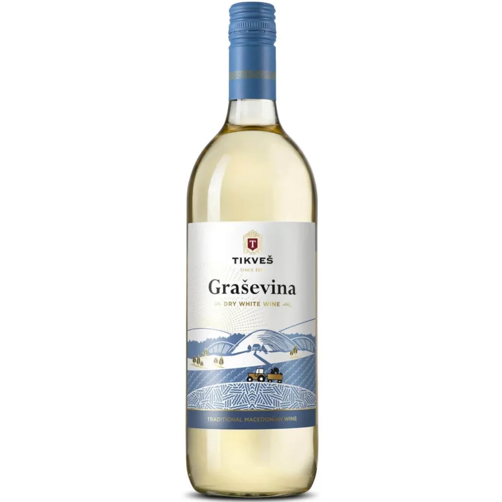 Vino Graševina 1 l Tikveš - Akcija v trgovini Spar