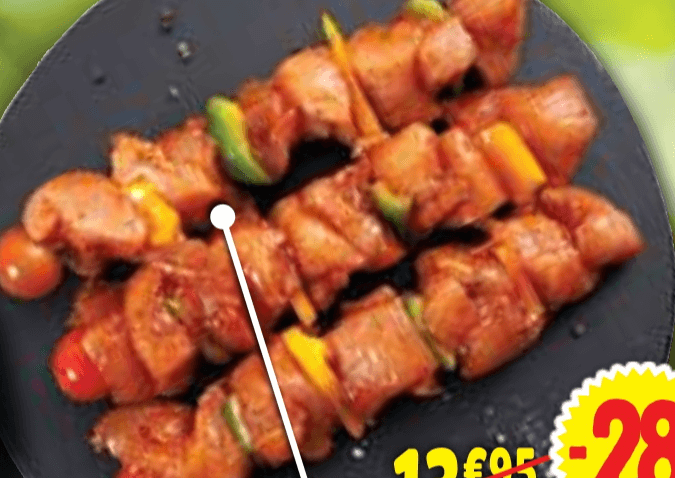 Piščančji ali puranji ražnjiči - Akcija v trgovini E.Leclerc