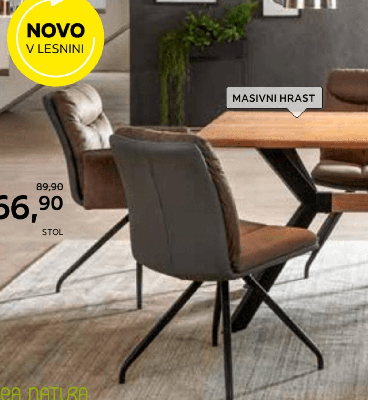 Stol - Akcija v trgovini Lesnina