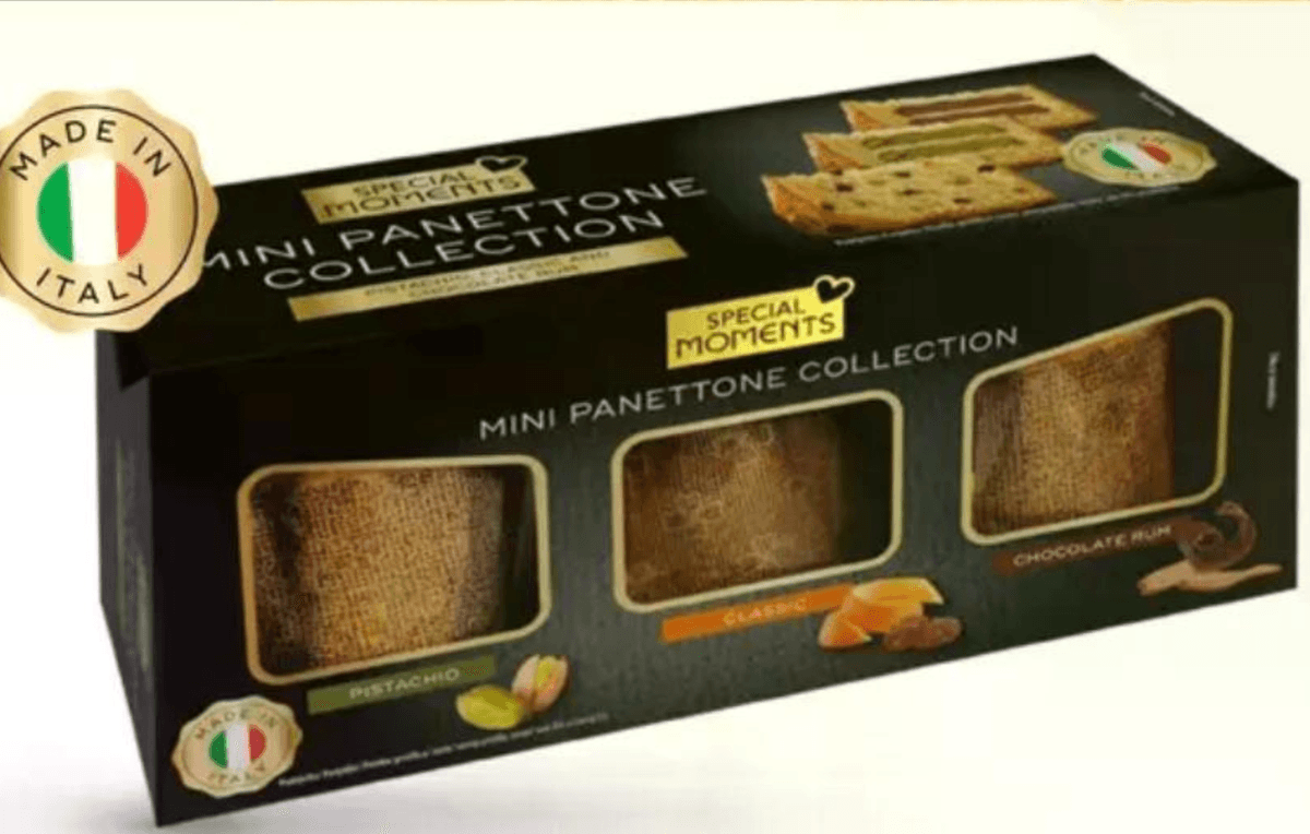 Tris kolačev mini panettone Special Moments 3 x 100 g - Akcija v trgovini Mercator