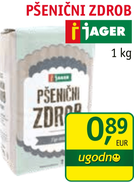 Pšenični zdrob Jager 1 kg - Akcija v trgovini Jager
