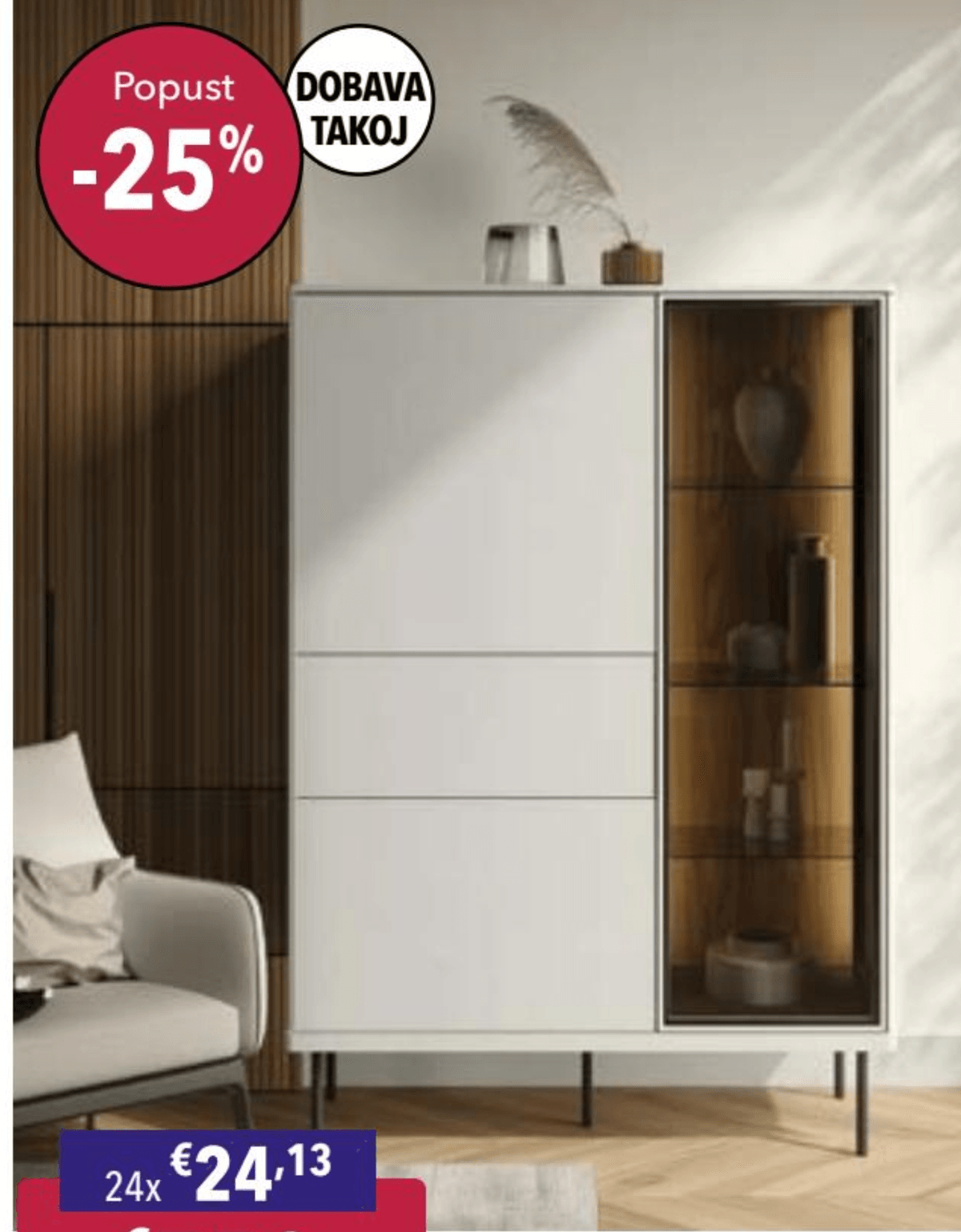 Vitrina EPIRO 01 - Akcija v trgovini Harvey Norman