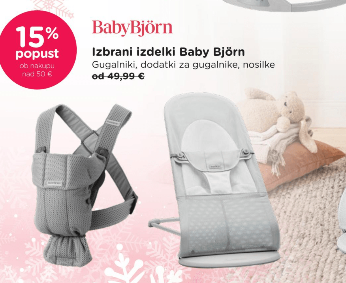 Izbrani izdelki Baby Björn BabyBjörn - Akcija v trgovini Baby Center