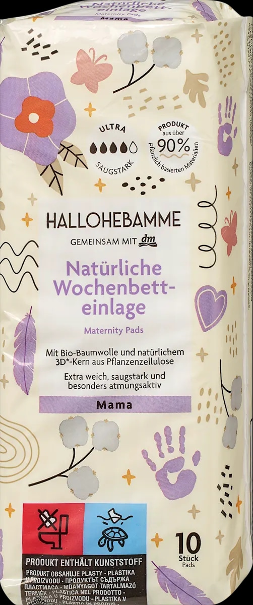 HALLOHEBAMME higienski vložki 10 kosov - Akcija v trgovini Dm