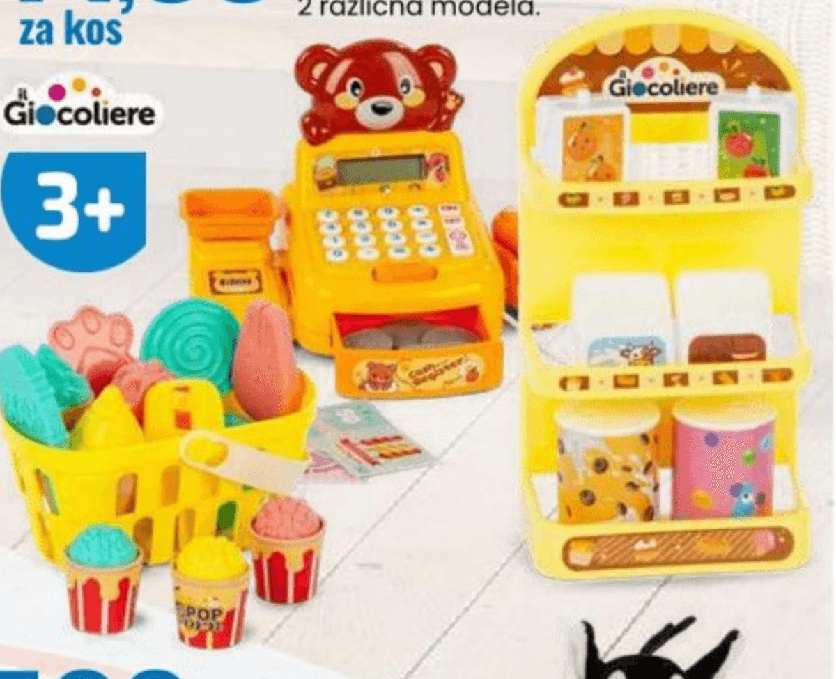 Otroška blagajna Giocoliere - Akcija v trgovini Eurospin
