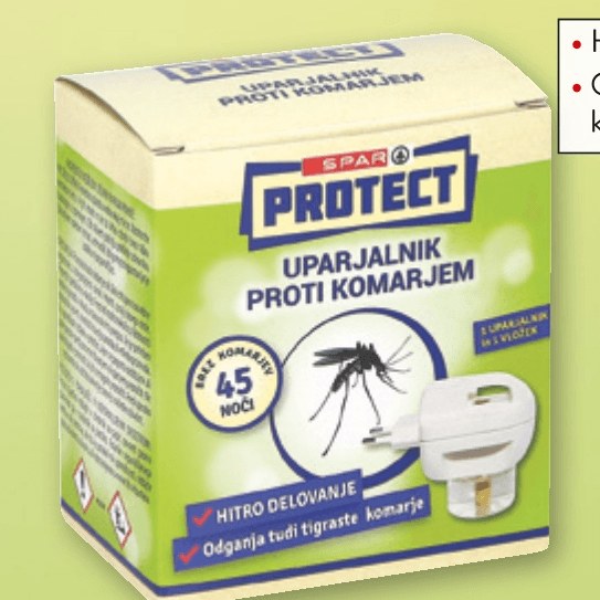 Spar Protect Električni uparjalnik proti komarjem 45 noči - Akcija v trgovini Spar