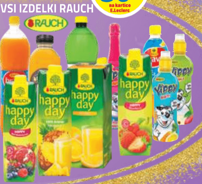 Vsi izdelki Rauch - Akcija v trgovini E.Leclerc