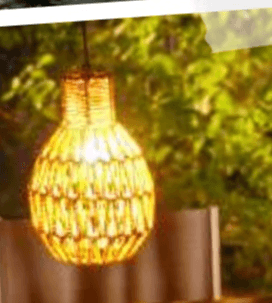 Viseča LED svetilka 'Rattan' - Akcija v trgovini Bauhaus