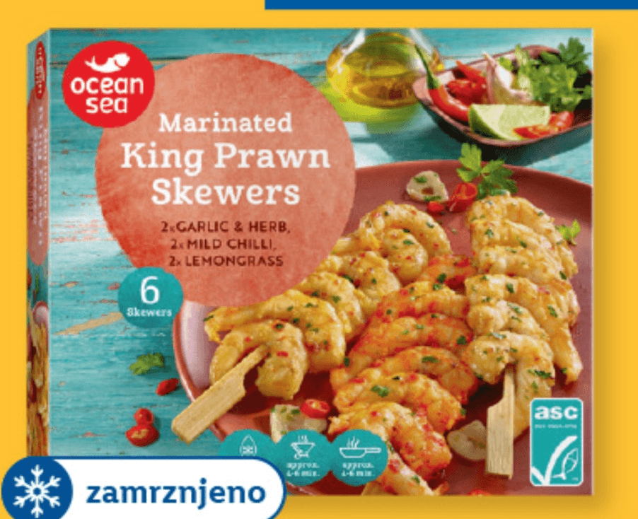 OCEAN SEA Kraljeve kozice 320 g - Akcija v trgovini Lidl