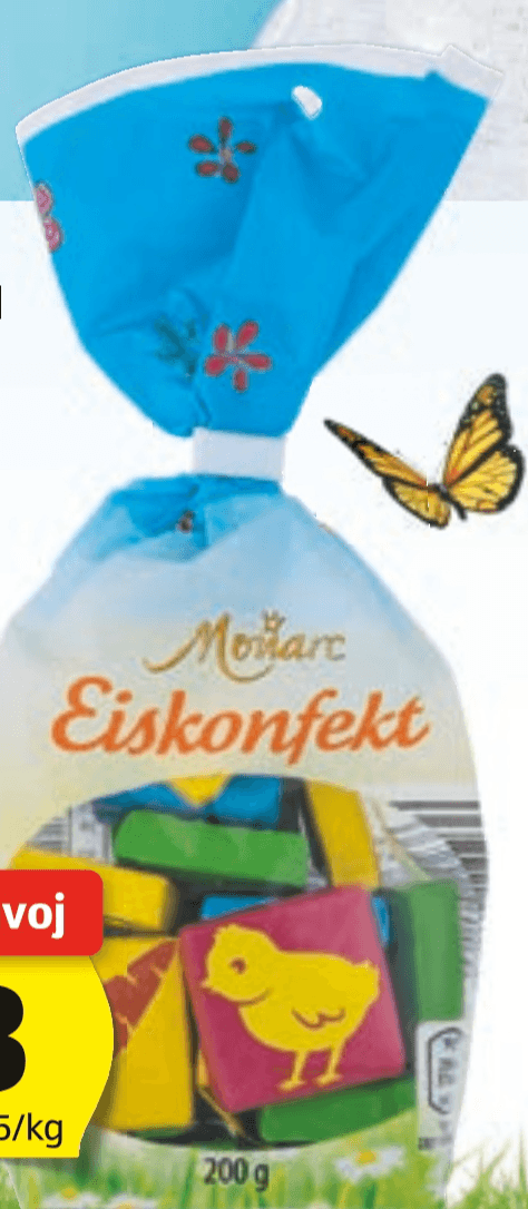 Monarc velikonočni ledeni konfekti 200 g - Akcija v trgovini Hofer