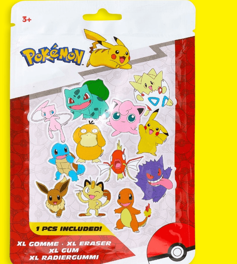 Zbiralna radirka Pokemon XL Pokémon - Akcija v trgovini Tedi