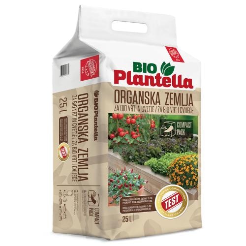 BIO Plantella Organska zemlja za vrt in cvetje 25 L - Akcija v trgovini Spar