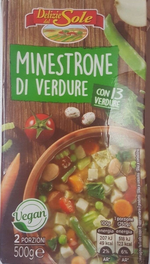 Delizie Sole Zelenjavna mineštra 500 g - Akcija u trgovini Eurospin