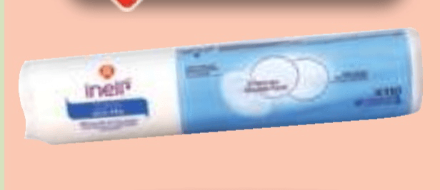 Blazinice za odstranjevanje ličil Inell 110 kosov - Akcija v trgovini E.Leclerc