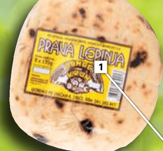 Prava lepinja Pekarna Bane 4 kos - Akcija v trgovini E.Leclerc