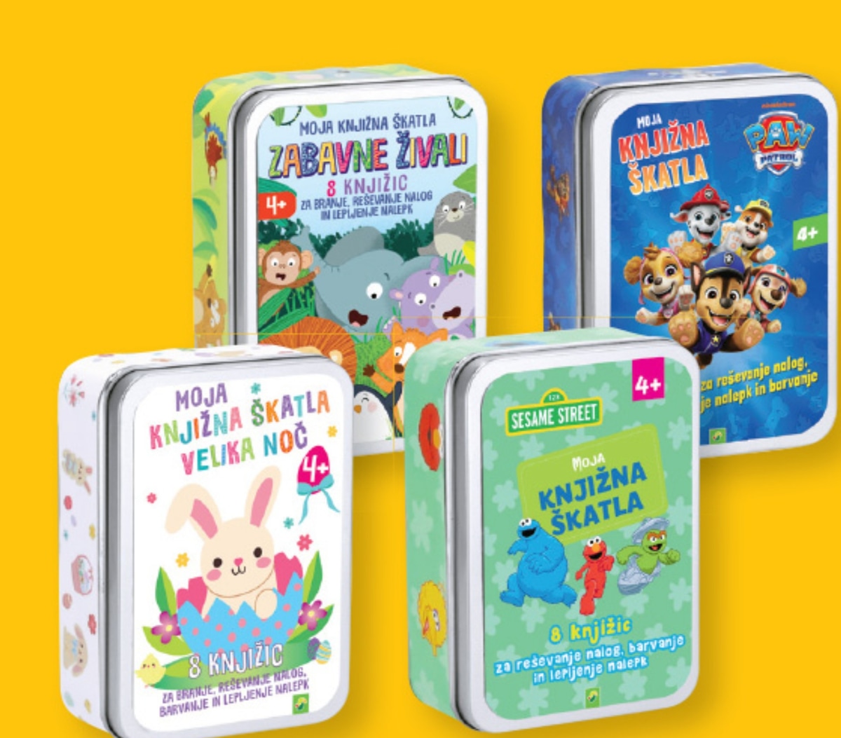 Otroška knjiga v škatli Zabavne živali - Akcija v trgovini Lidl