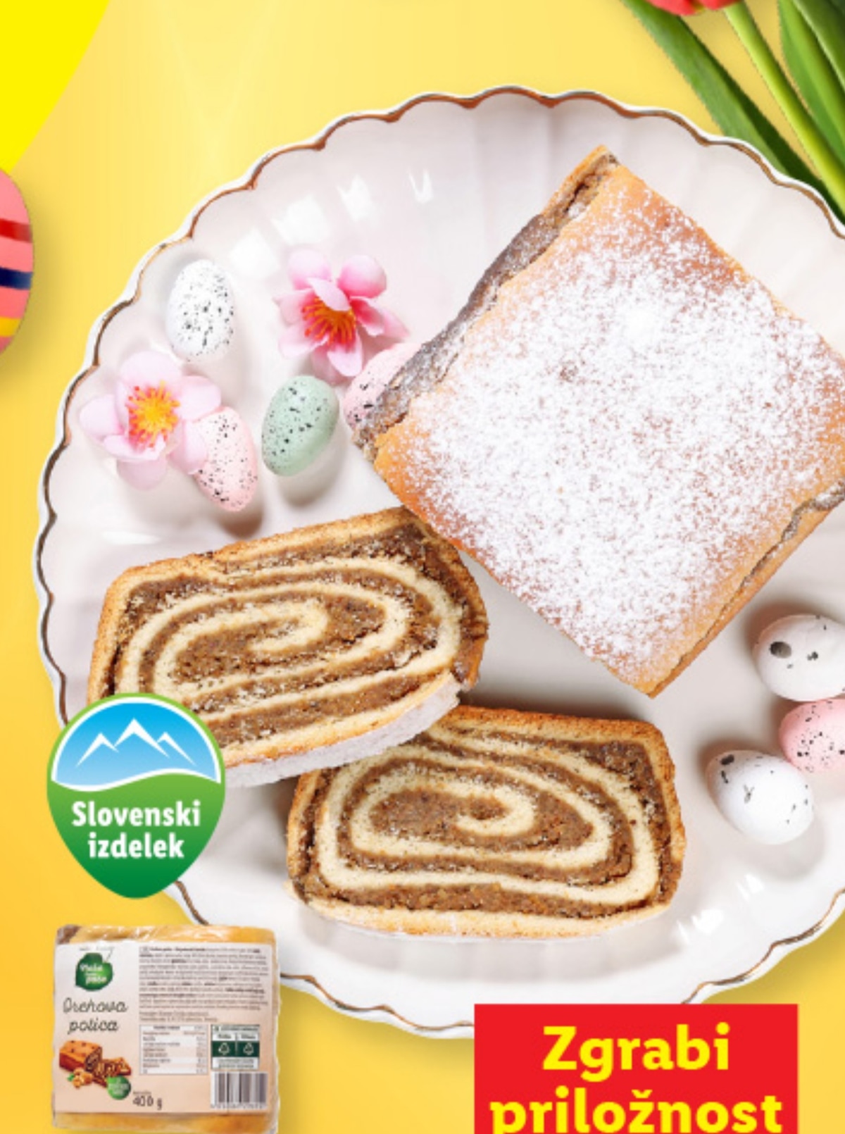 NAŠE NAM PAŠE Orehova potica 400 g - Akcija v trgovini Lidl