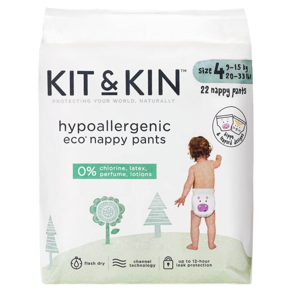 Kit & Kin Hypoallergenic Eco Nappy Pants 22 nappy pants - Akcija v trgovini Baby Center