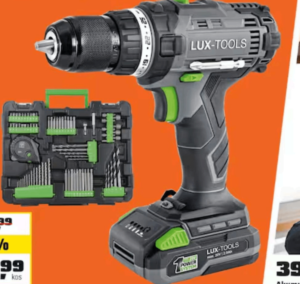 Akumulatorski vijačnik LUX-TOOLS - Akcija v trgovini Obi