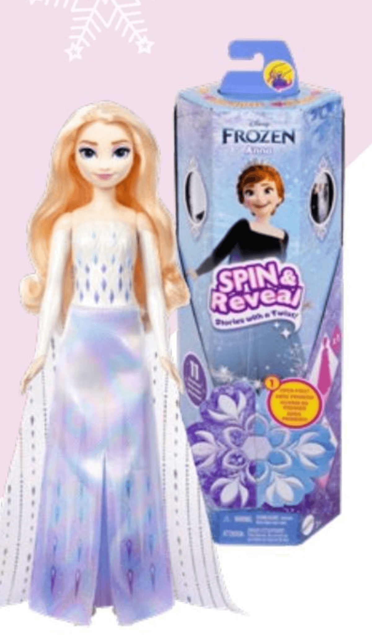 Zavrti in razkrij Elza ali Anna Disney Frozen - Akcija v trgovini Baby Center