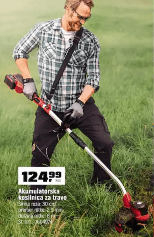 Akumulatorska kosilnica za travo Einhell - Akcija v trgovini Obi