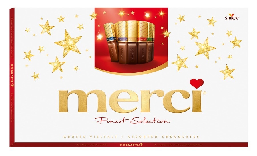 Bonboniera Merci Rdeča 400 g - Akcija v trgovini Spar