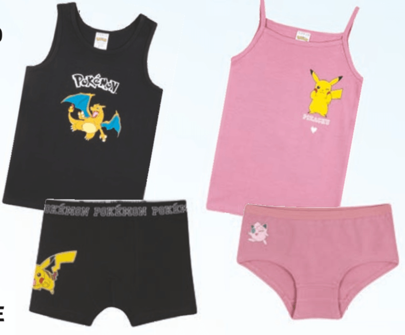 Pokémon Otroško licenčno spodnje perilo 2/3 kosi - Akcija v trgovini Hofer
