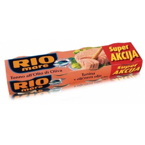 Tuna v oljčnem olju 4 x 80 g Rio Mare - Akcija v trgovini Spar