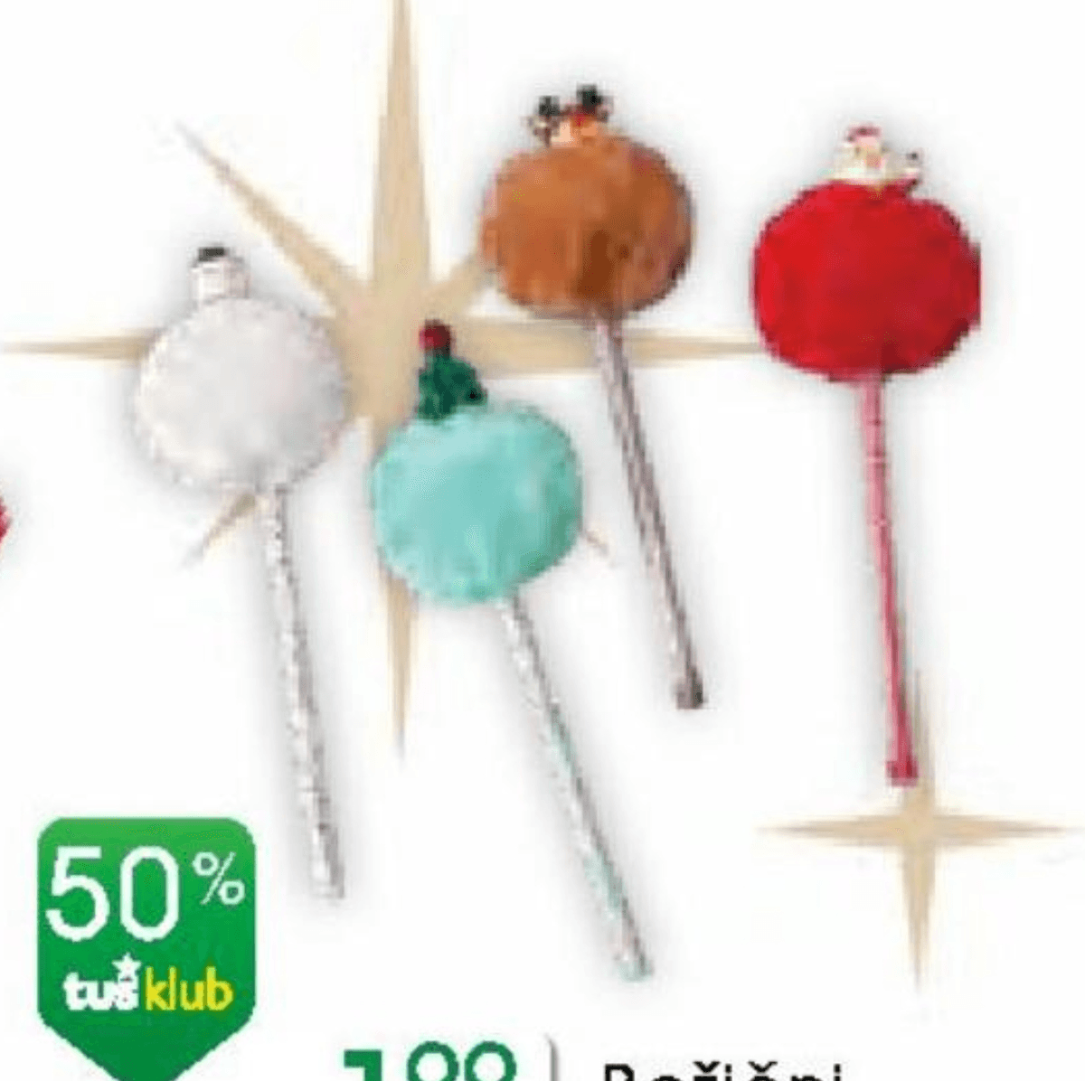 Božični kemični svinčnik - Akcija v trgovini Tuš