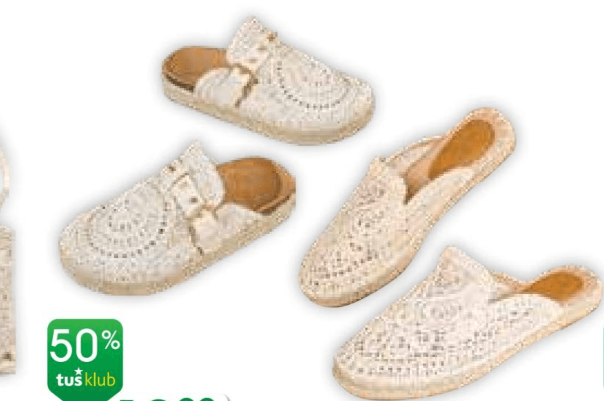 Vivi Natikači s čipko - Akcija v trgovini Tuš