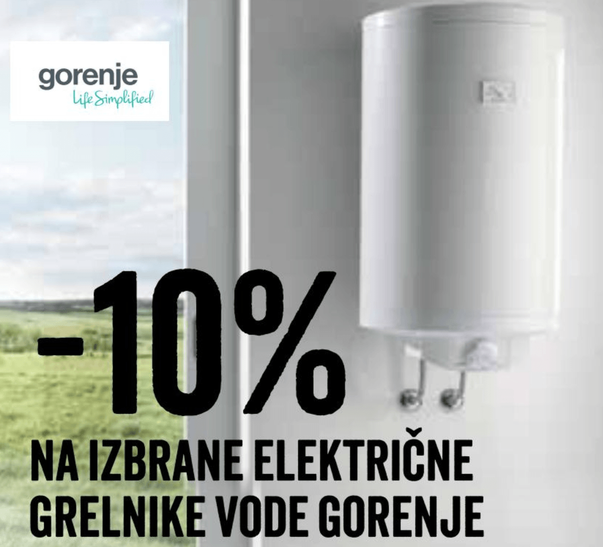 Izbrani električni grelniki vode Gorenje - Akcija v trgovini Pevex