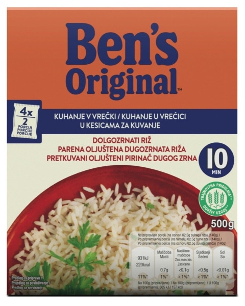 Izbrani riži Ben's Original 500 g - Akcija v trgovini Mercator
