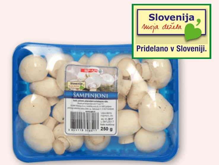 SPAR Sveži šampinjoni 250 g - Akcija v trgovini Spar