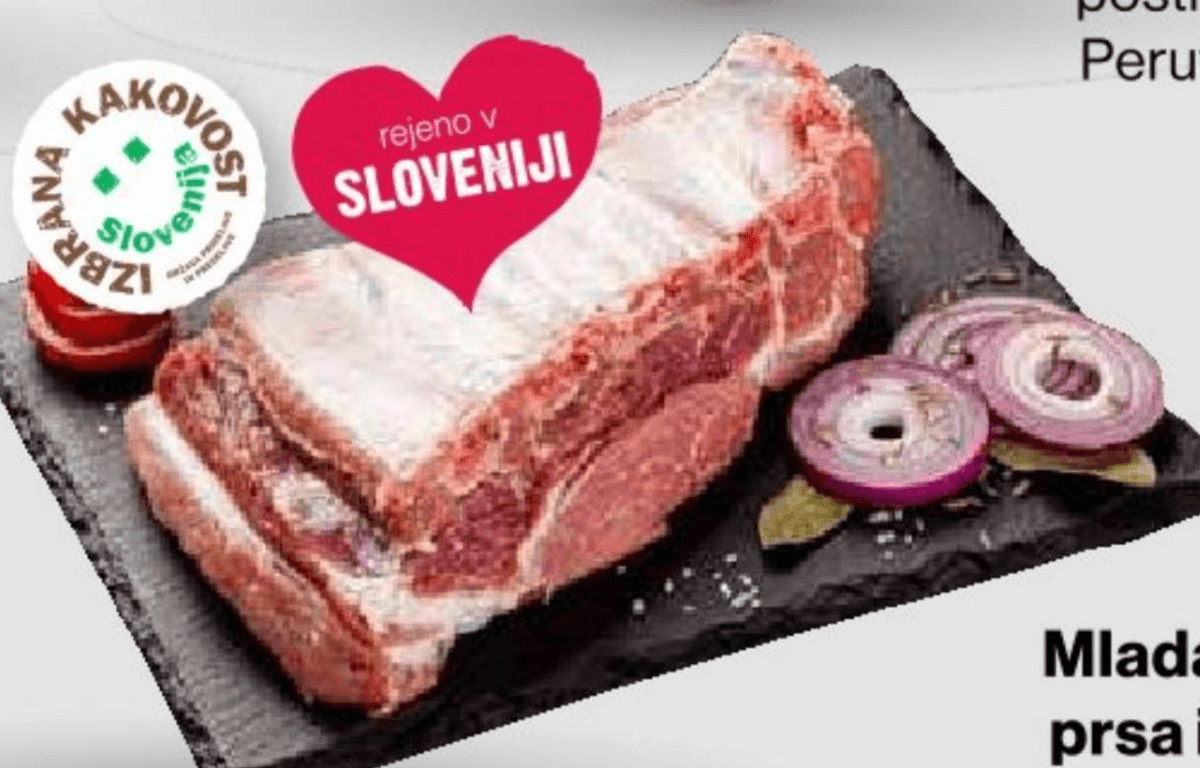 Mlada goveja rebra, prsa in potrebušina - Akcija v trgovini Mercator