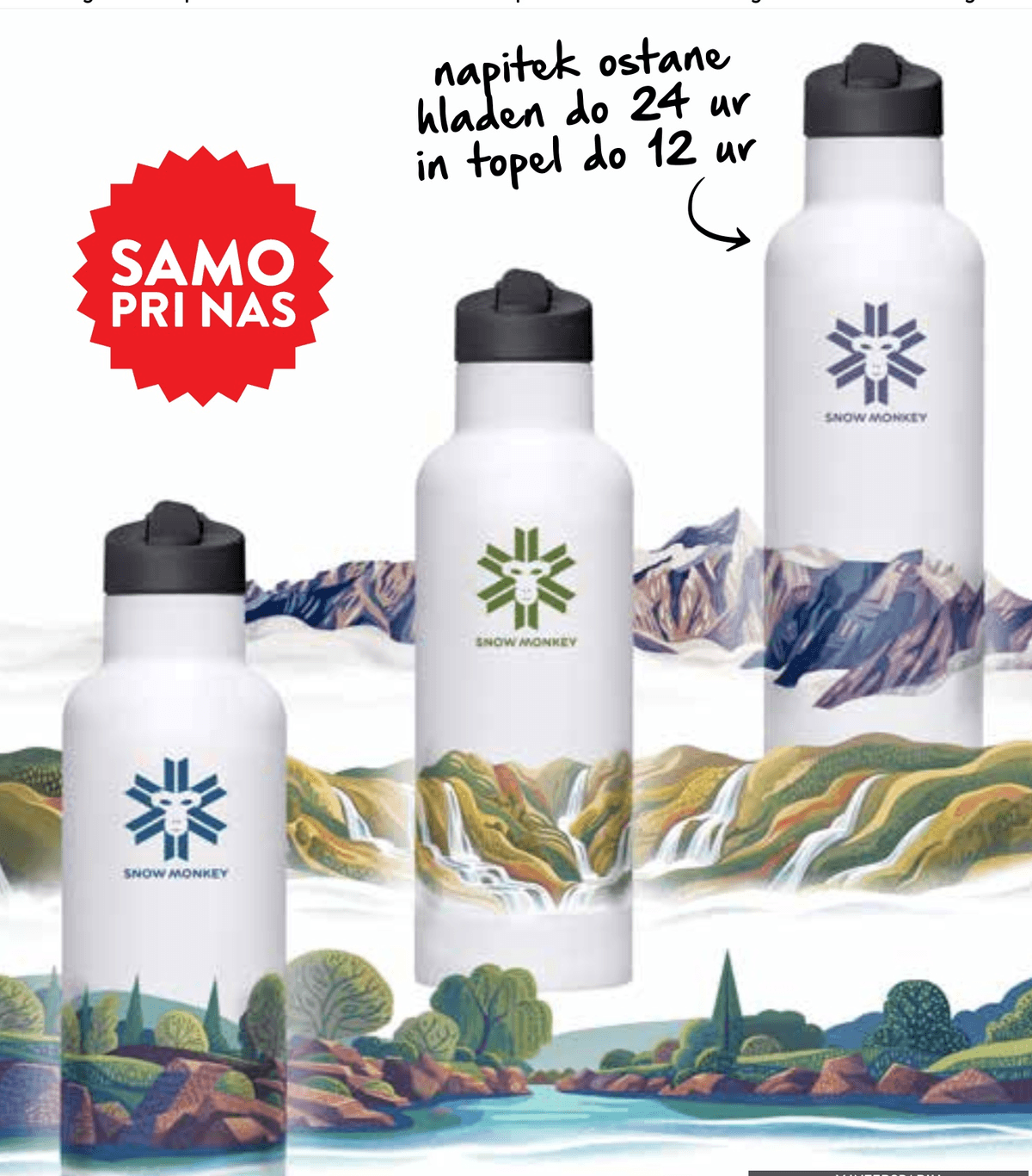 Termo steklenica Snow Monkey 0,6 L - Akcija u trgovini Spar