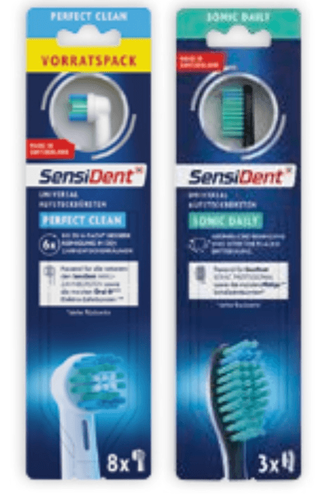 SensiDent nadomestne glave za električno zobno ščetko - Akcija v trgovini Mueller